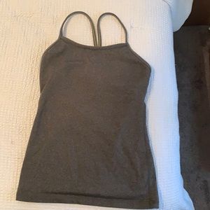 Lululemon power y gray/grey tank